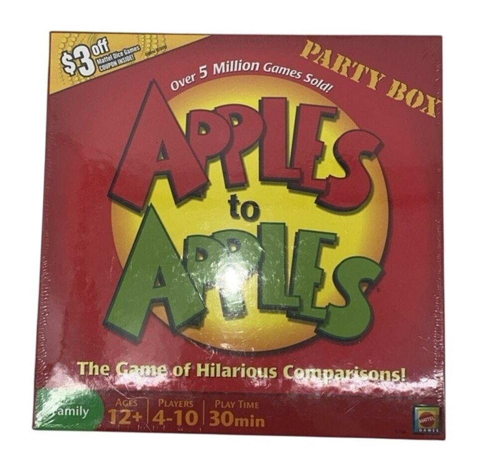 Mattel Boardgame Apples to Apples Party Box Game New Wrapped